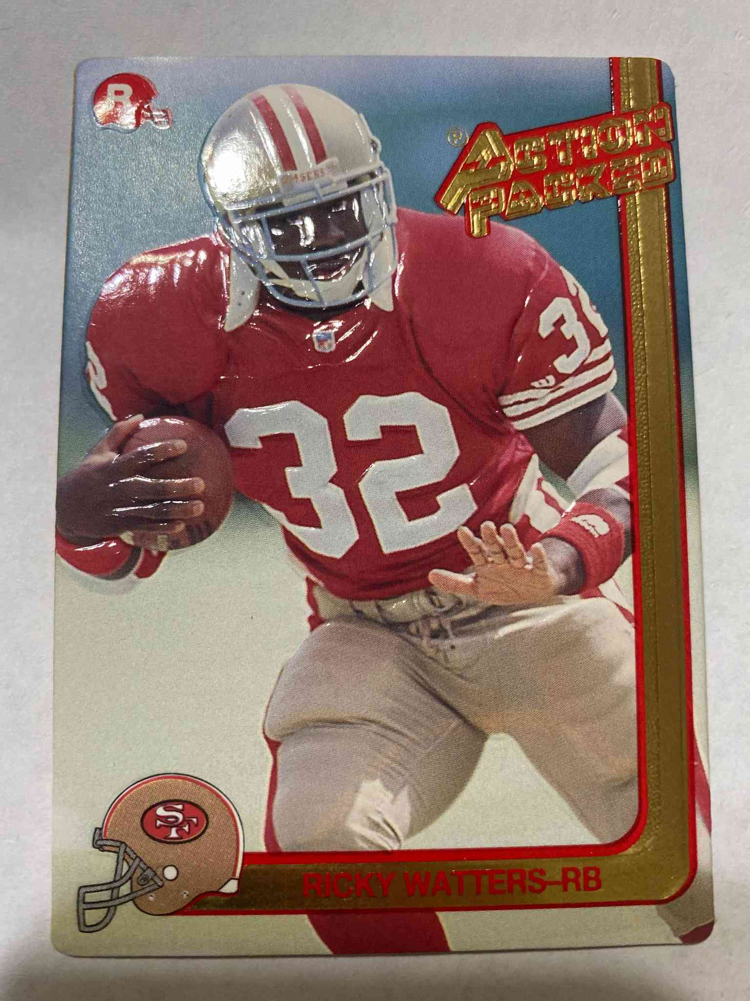 Image for 1991 action packed rookie update #44 ricky watters rc 49ers *1449