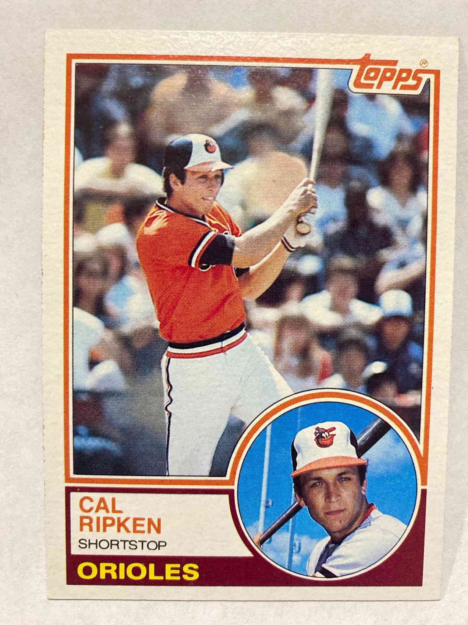 Image for cal ripken jr 1983 topps #163 baseball card balimore orioles