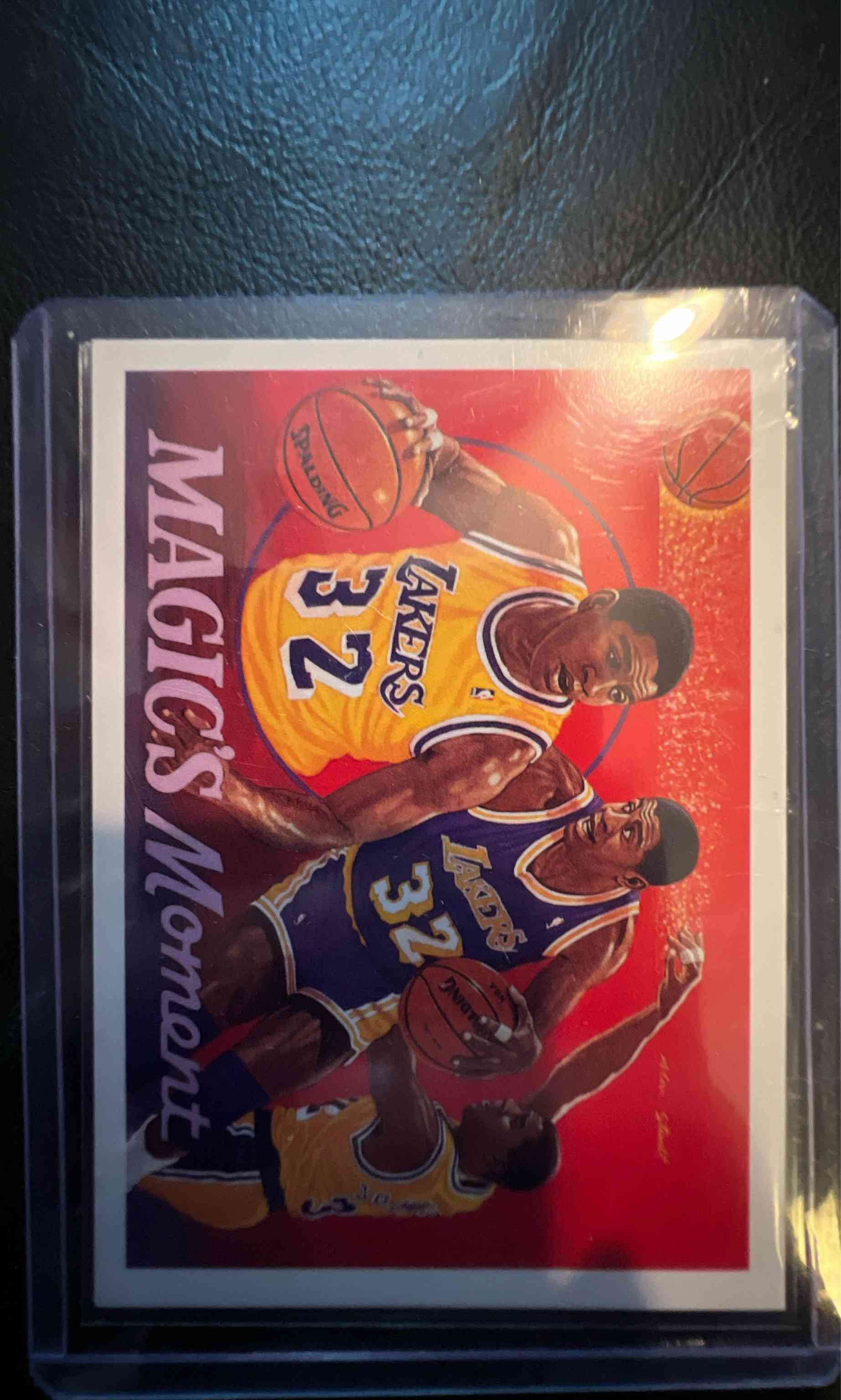 Image for 1991 upper deck #29 magic's moment magic johnson lakers hof psa 9 mint