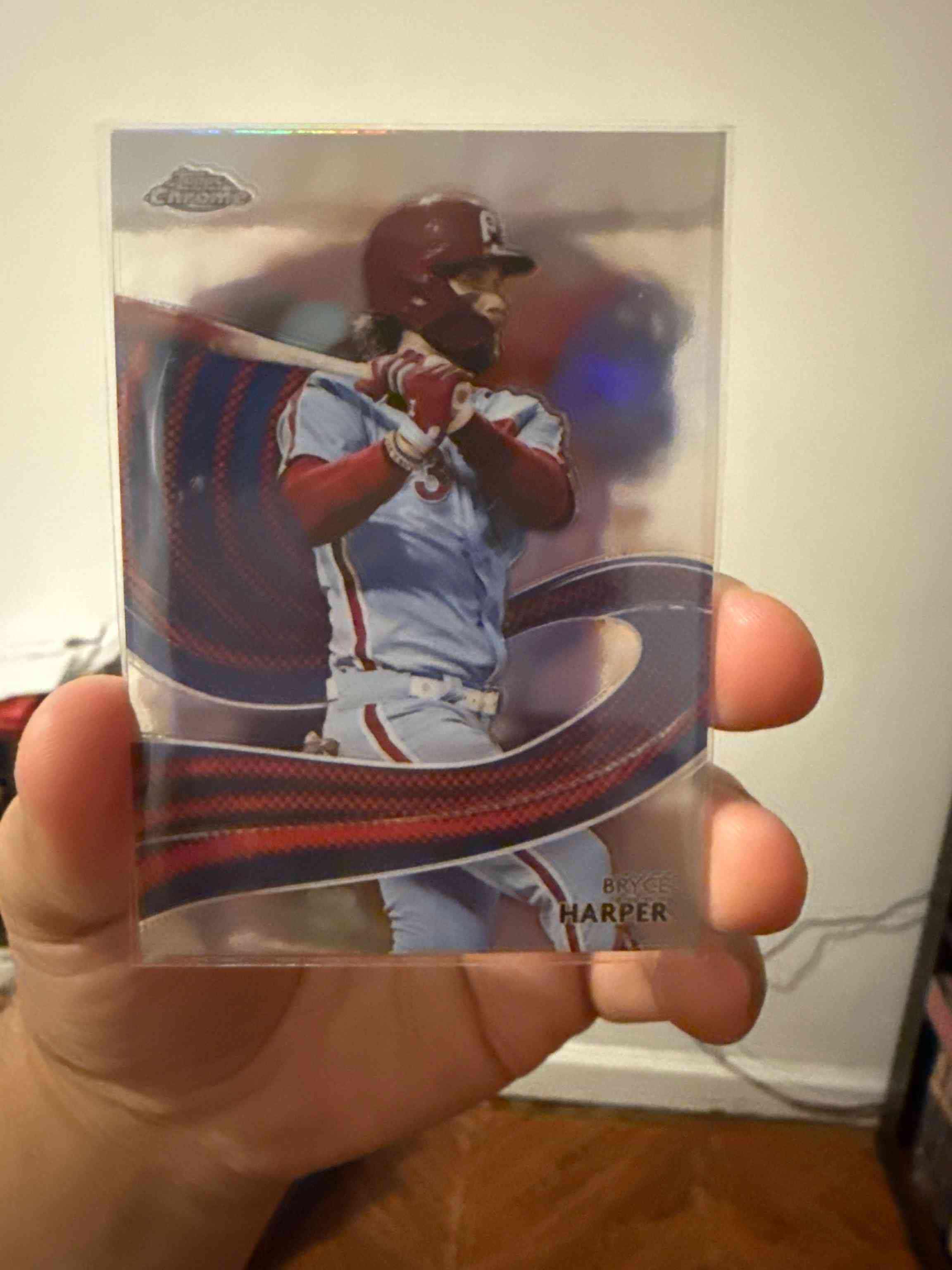 Image for 2024 topps chrome - strokes #s-6 bryce harper