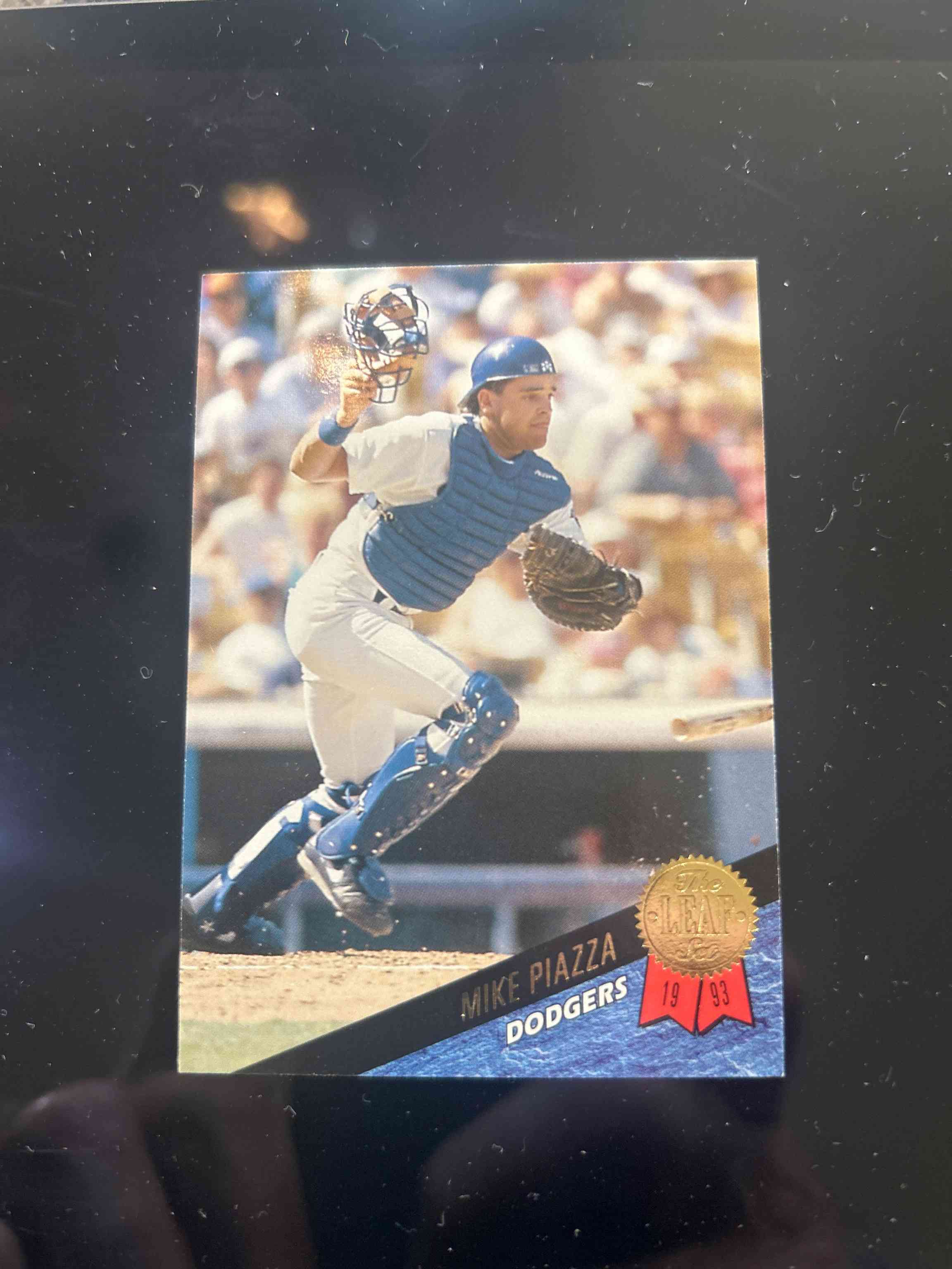 Image for 1993 leaf🍁mike piazza rookie🔥psa 9🌟mint💎high end🚀new label⚡️gorgeous