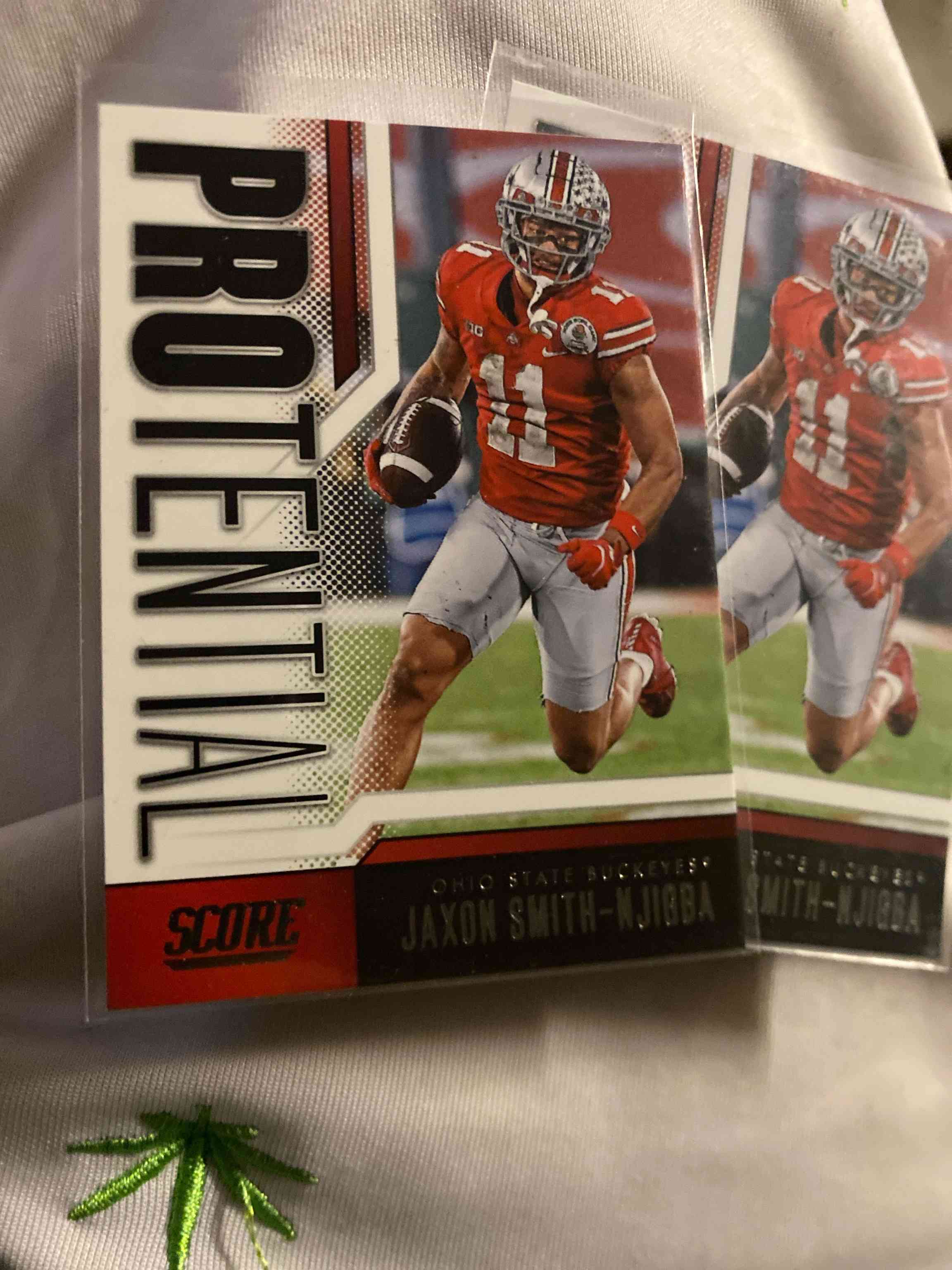 Image for 2023 score jaxon smith-njigba rookie rc seattle seahawks ohio state buckeyes