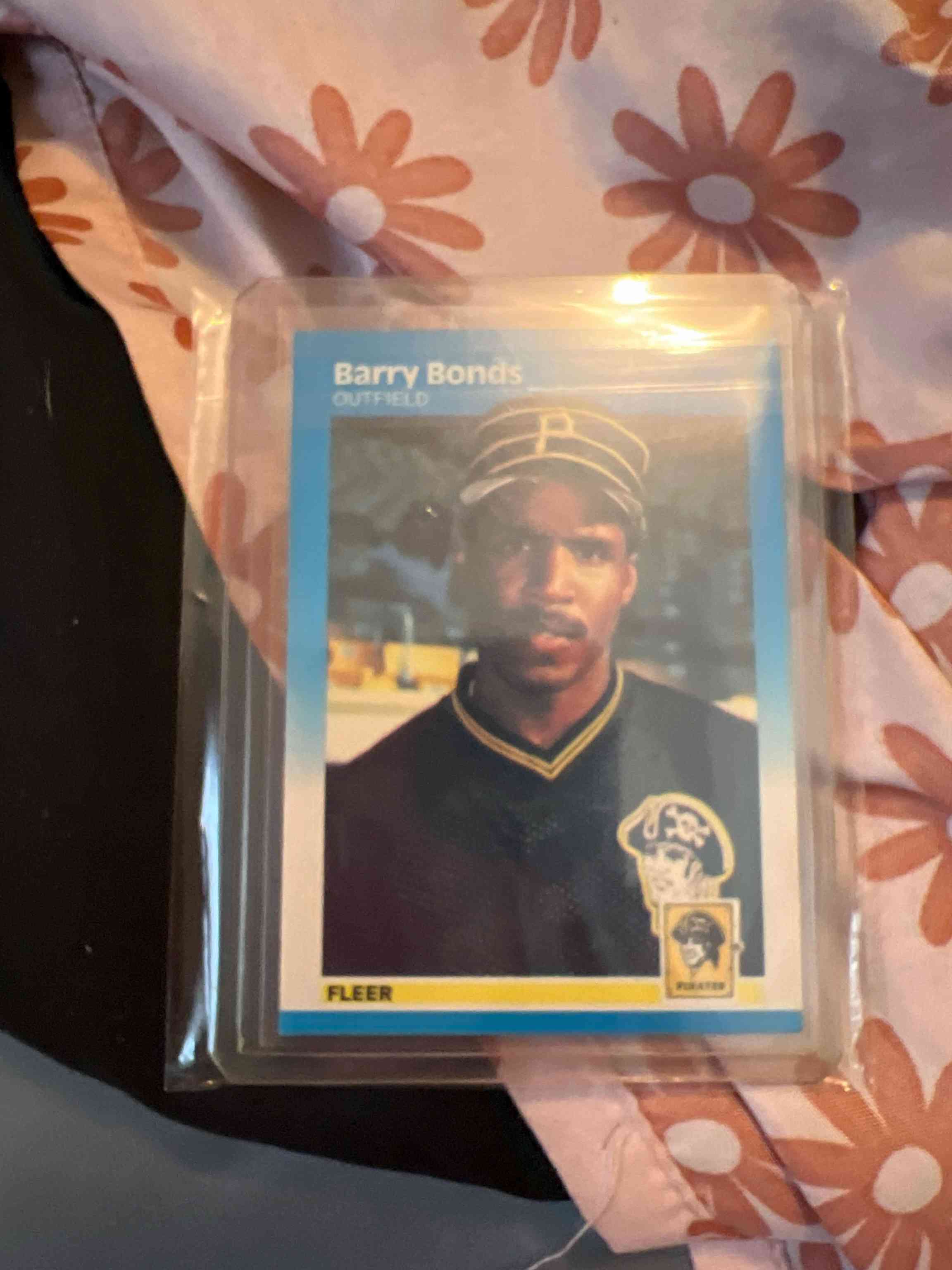 Image for Barry Bonds - 1987 Fleer Glossy Graded Card MINT 9 #604 Pirates Rookie (PSA 9)