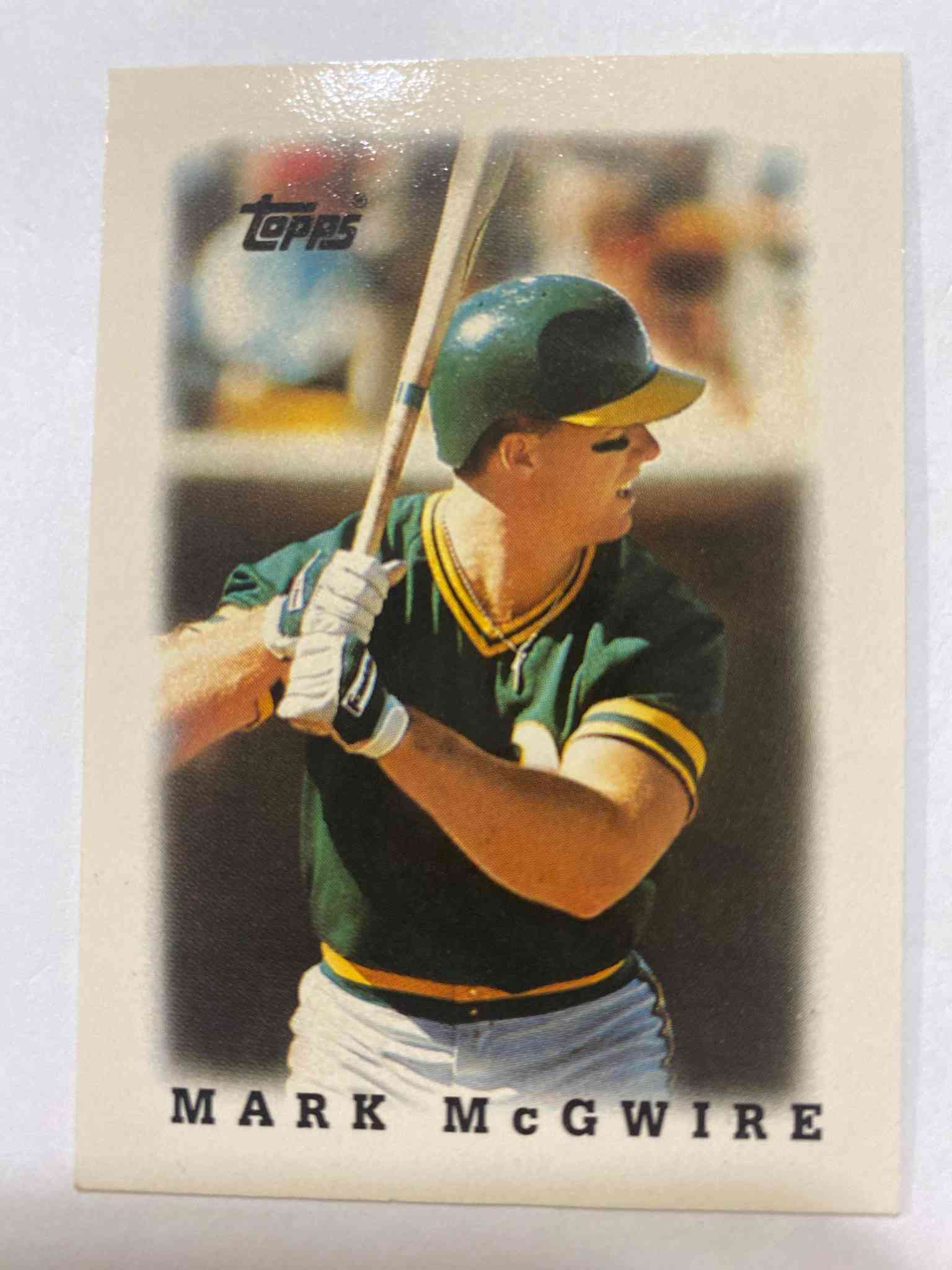 Image for 1988 topps major league leaders minis base mark mcgwire #31