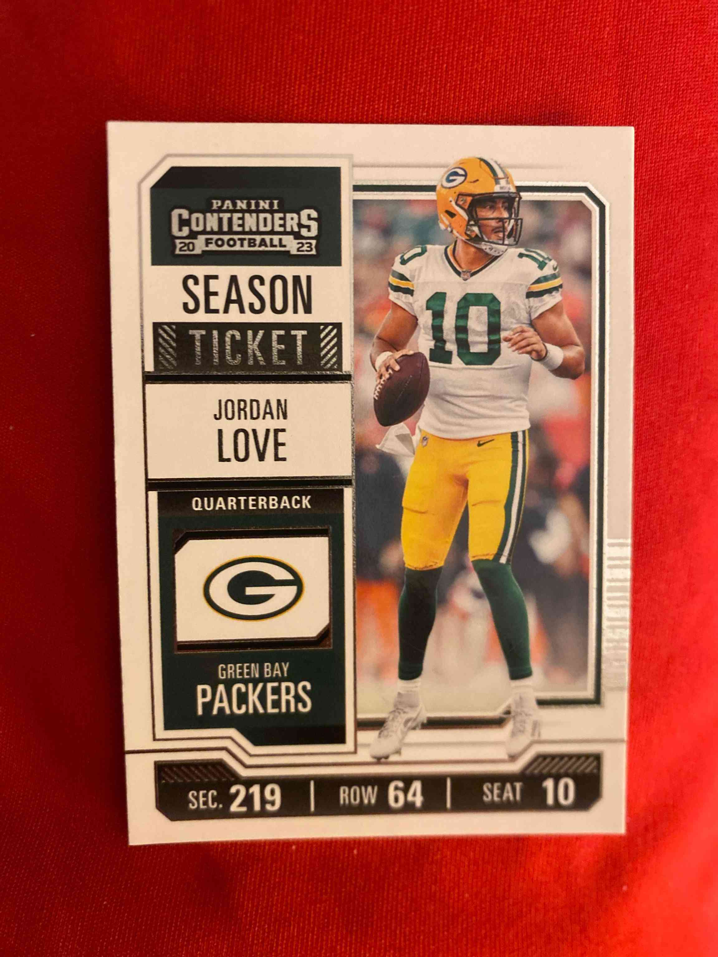 Image for 2023 panini contenders retail #39 jordan love