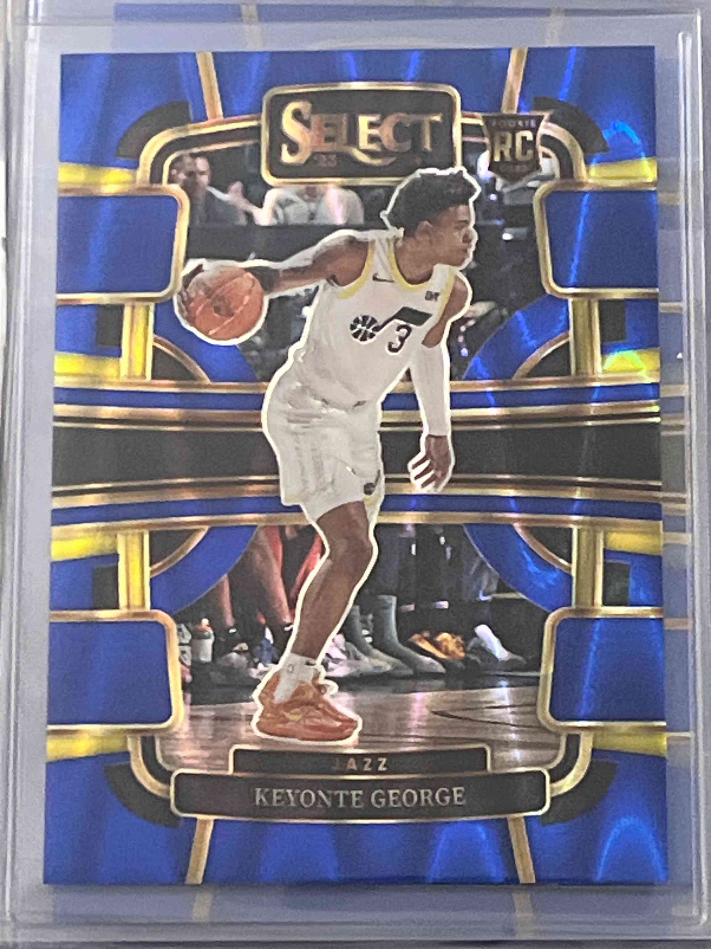 Image for 2023-24 select tectonic concourse keyonte george #75 utah jazz rc blue /99