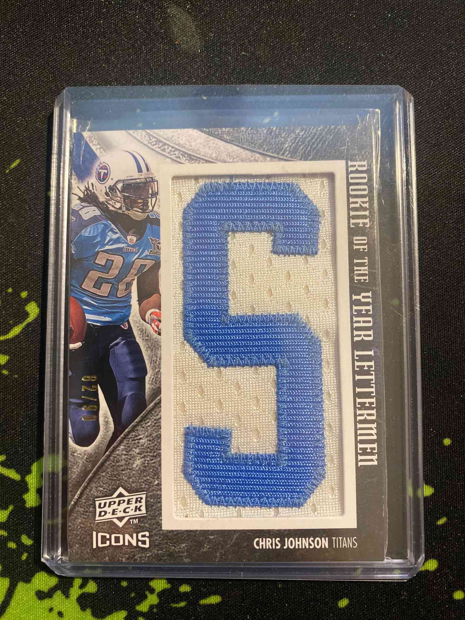 Image for 2008 Upper Deck Icons Immortal Lettermen Chris Johnson - S #AROY-9 /99
