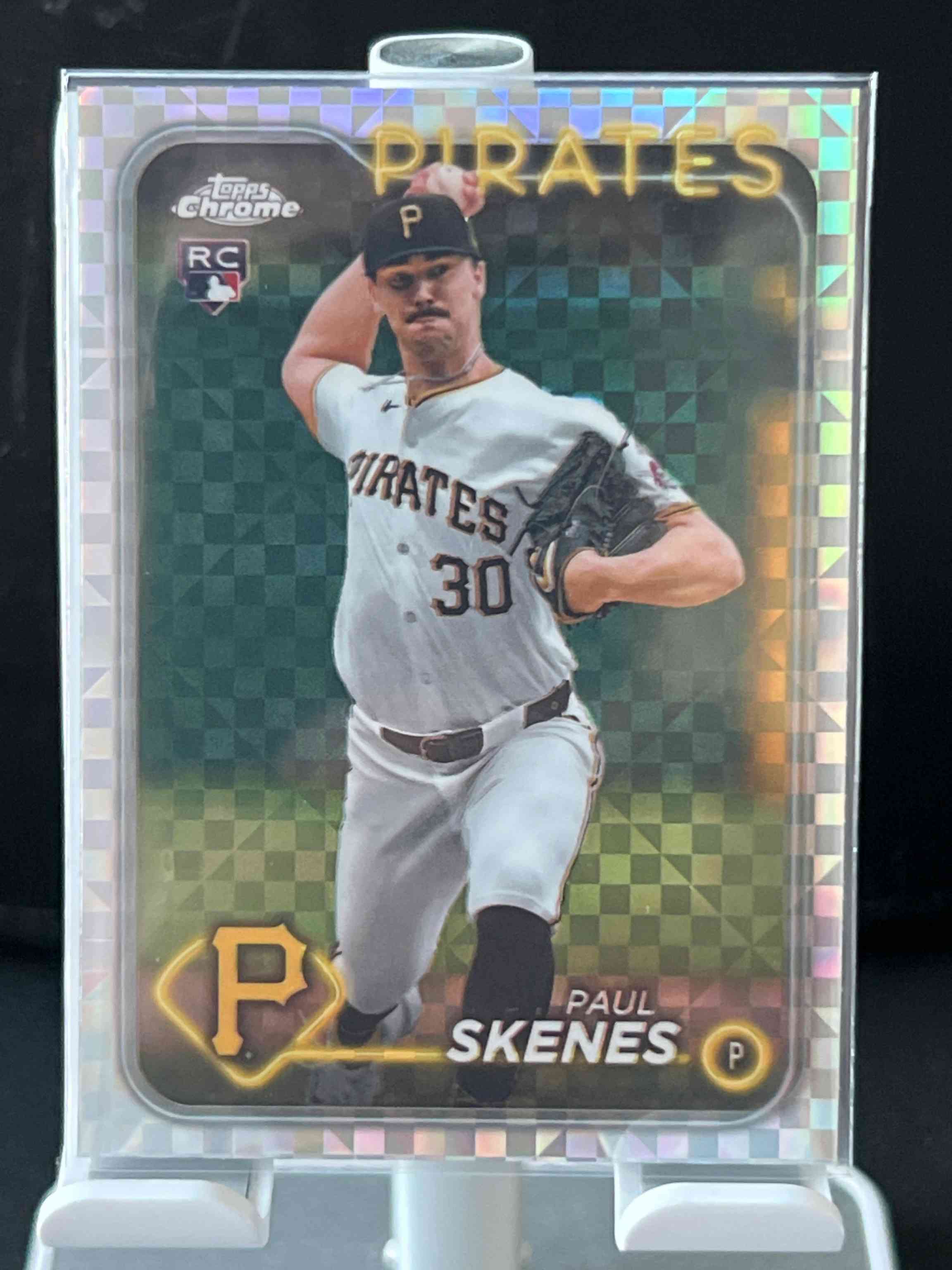Image for 2024 topps chrome update xfractor paul skenes