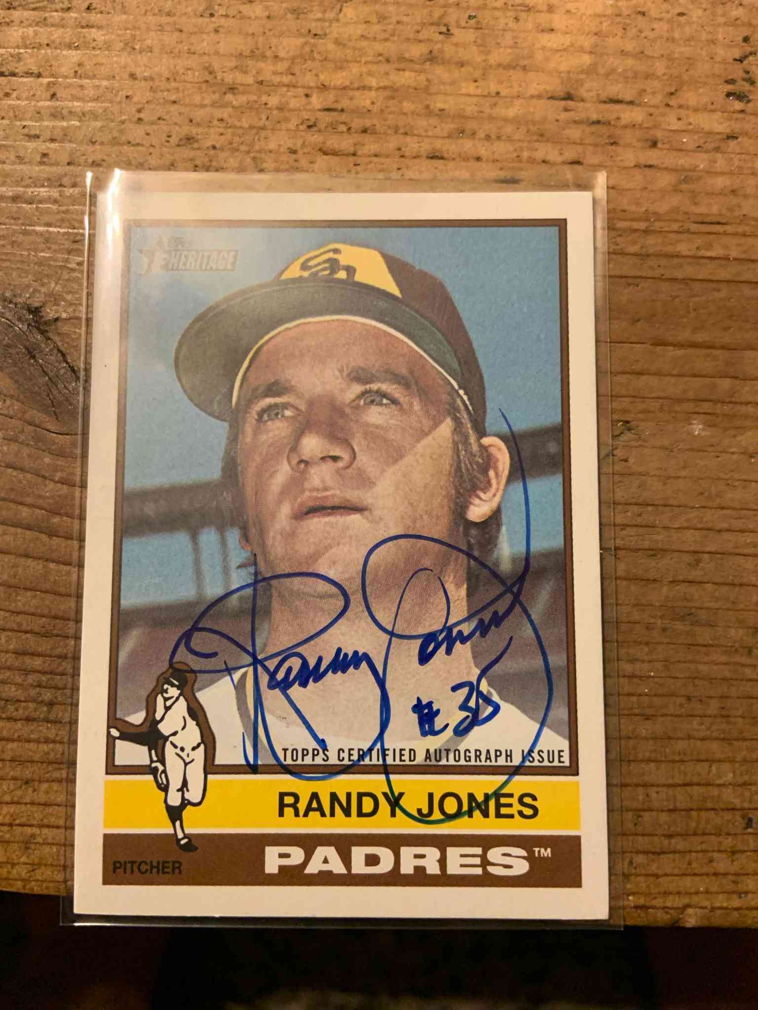 Image for 2025 topps heritage real ones blue auto randy jones