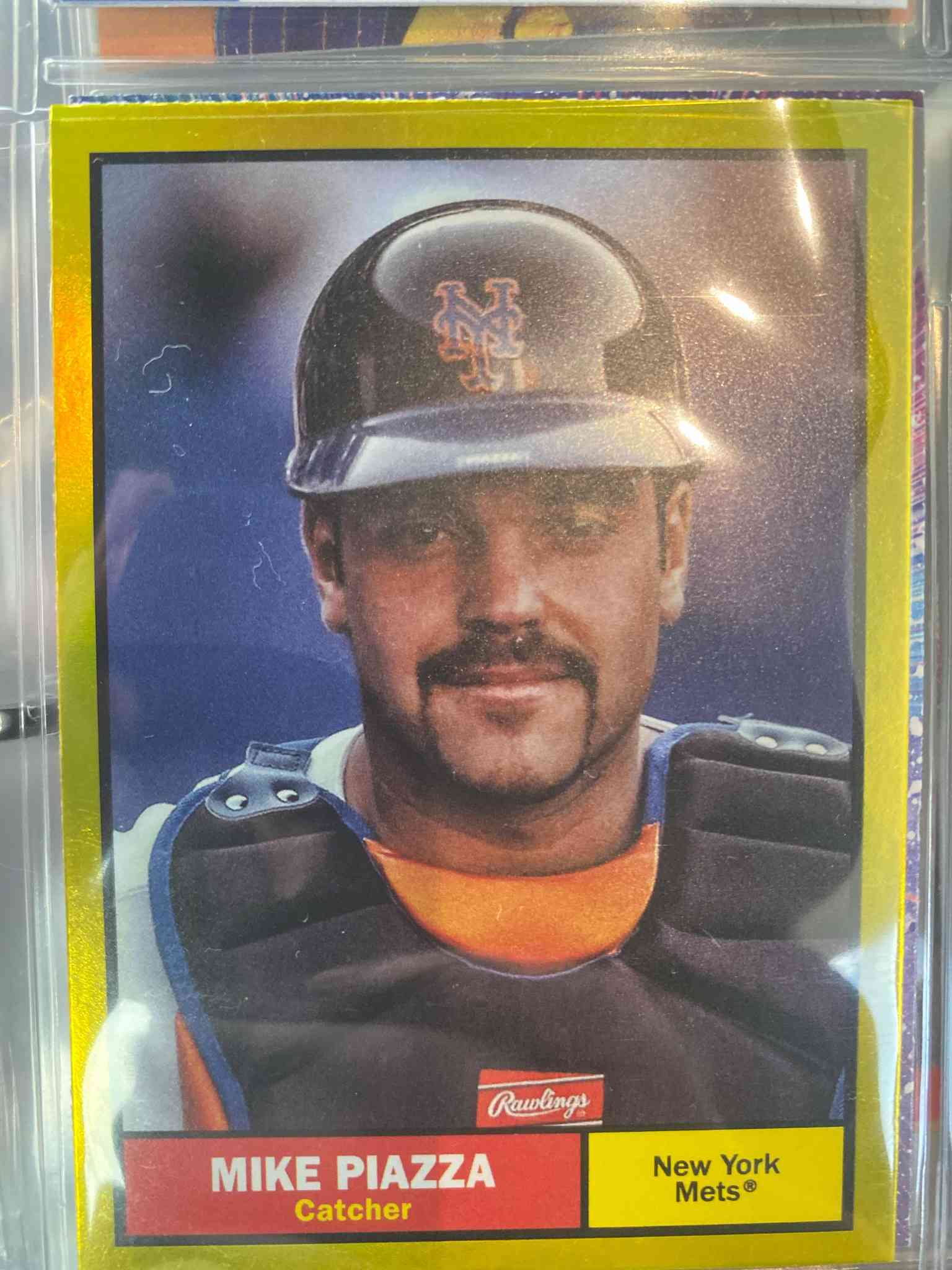 Image for 2024 topps archives yellow mike piazza #48