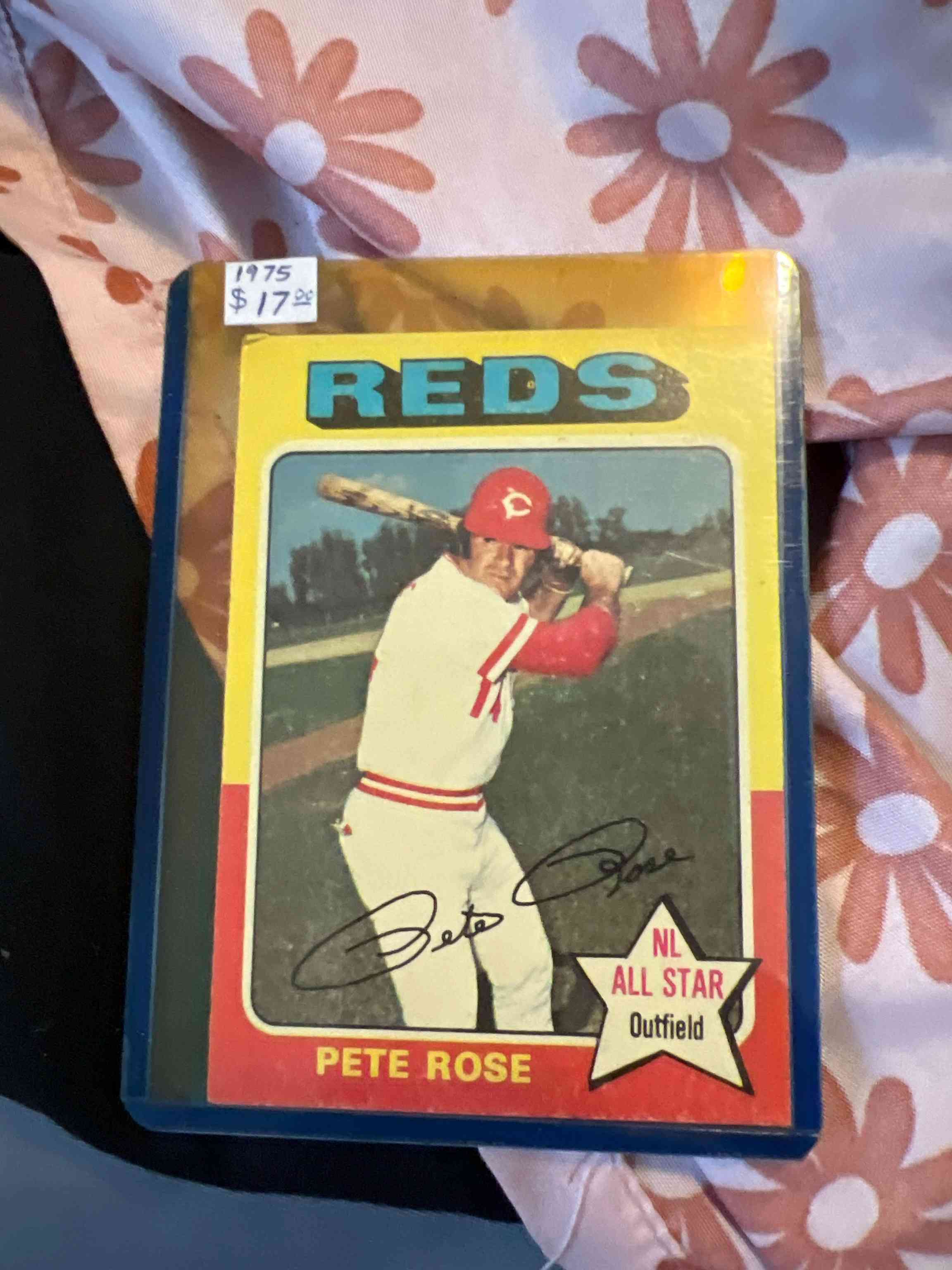 Image for 1975 pete rose topps psa 7 nm topps cincinnati reds crisp corners (#320) rzc