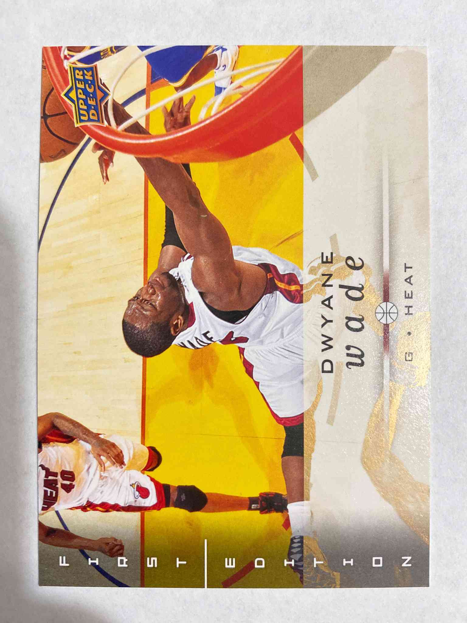 Image for 2008-09 upper deck gold dwyane wade miami heat #95